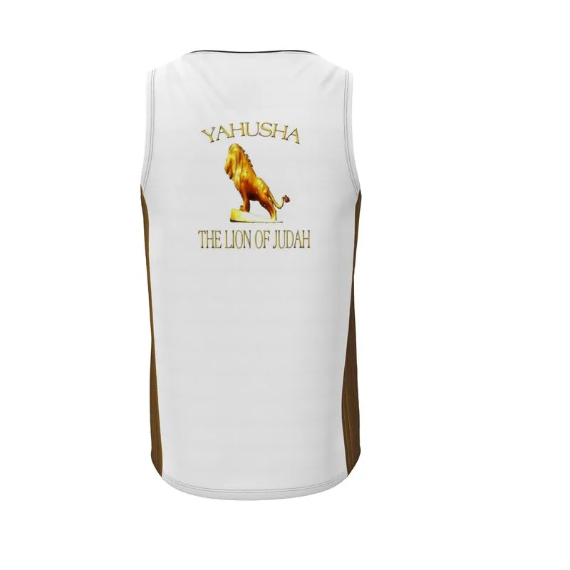 Yahusha-The Lion of Judah 01 Voltage Men's Designer Flowy Sleeveless T-shirt